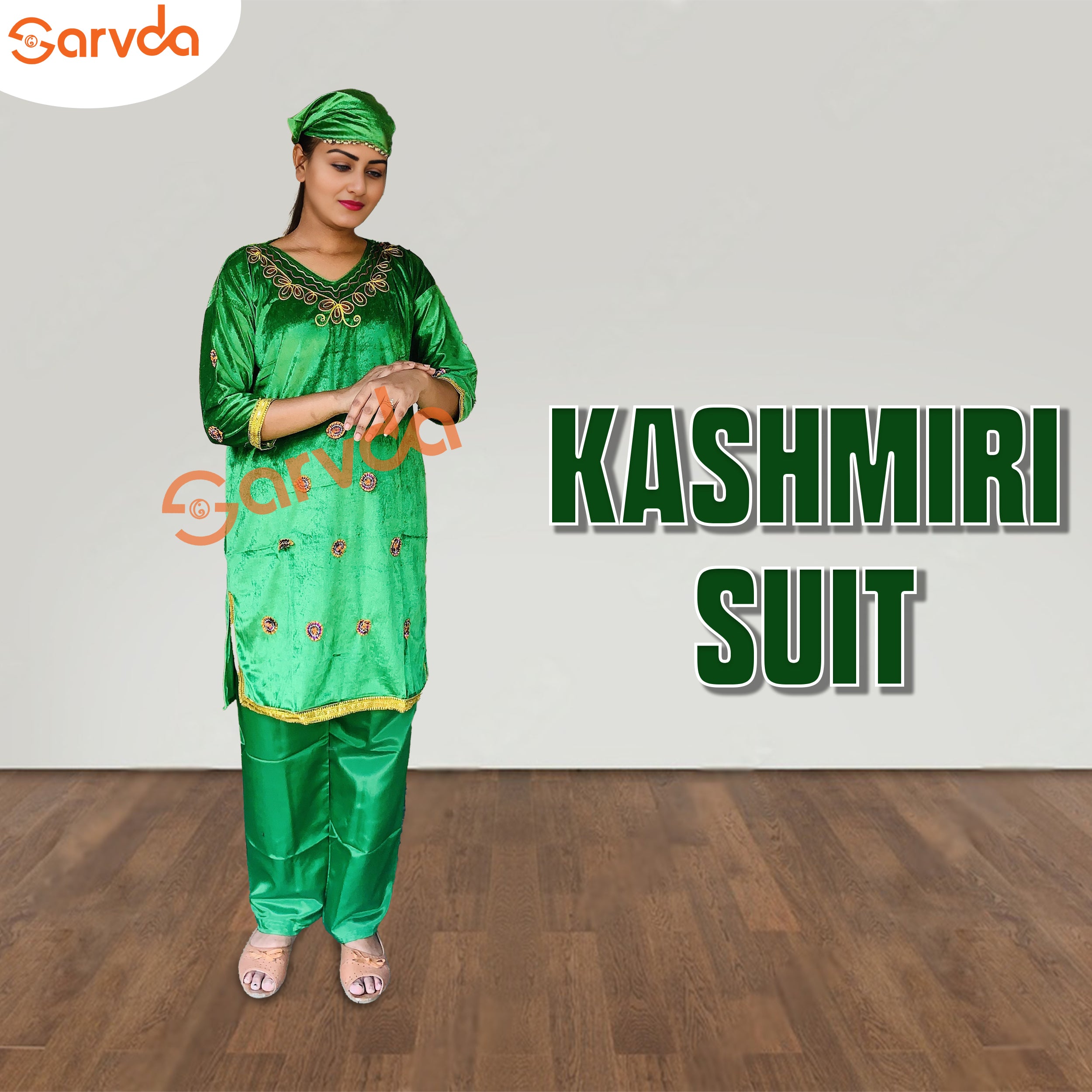 Kashmiri Girl Costume Assorted colour Sarvda