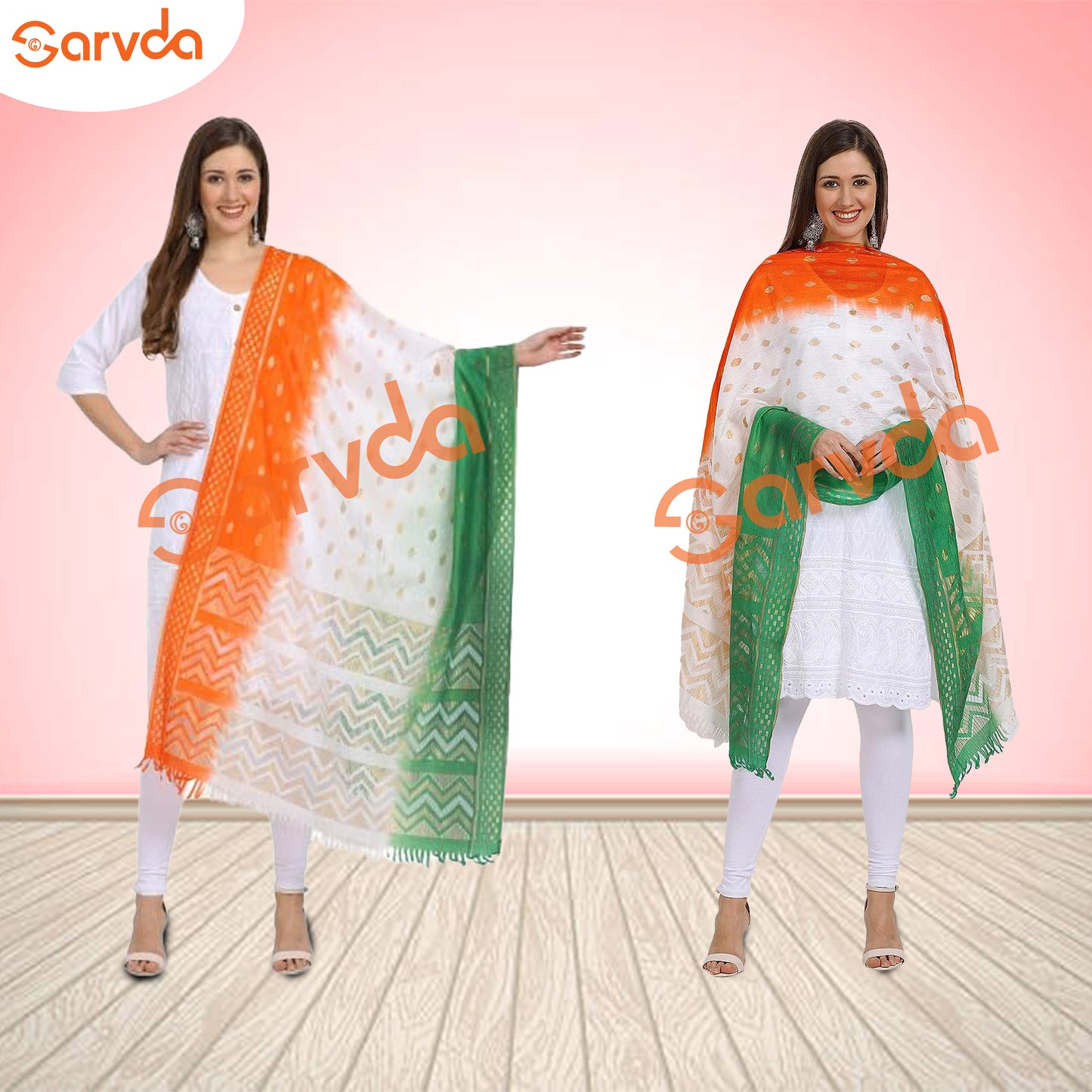 Printed Tiranga Dupatta