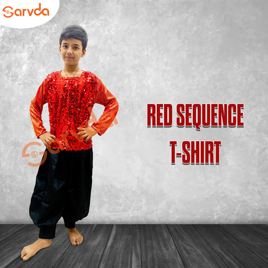 T-Shirt Red Sequence Costume