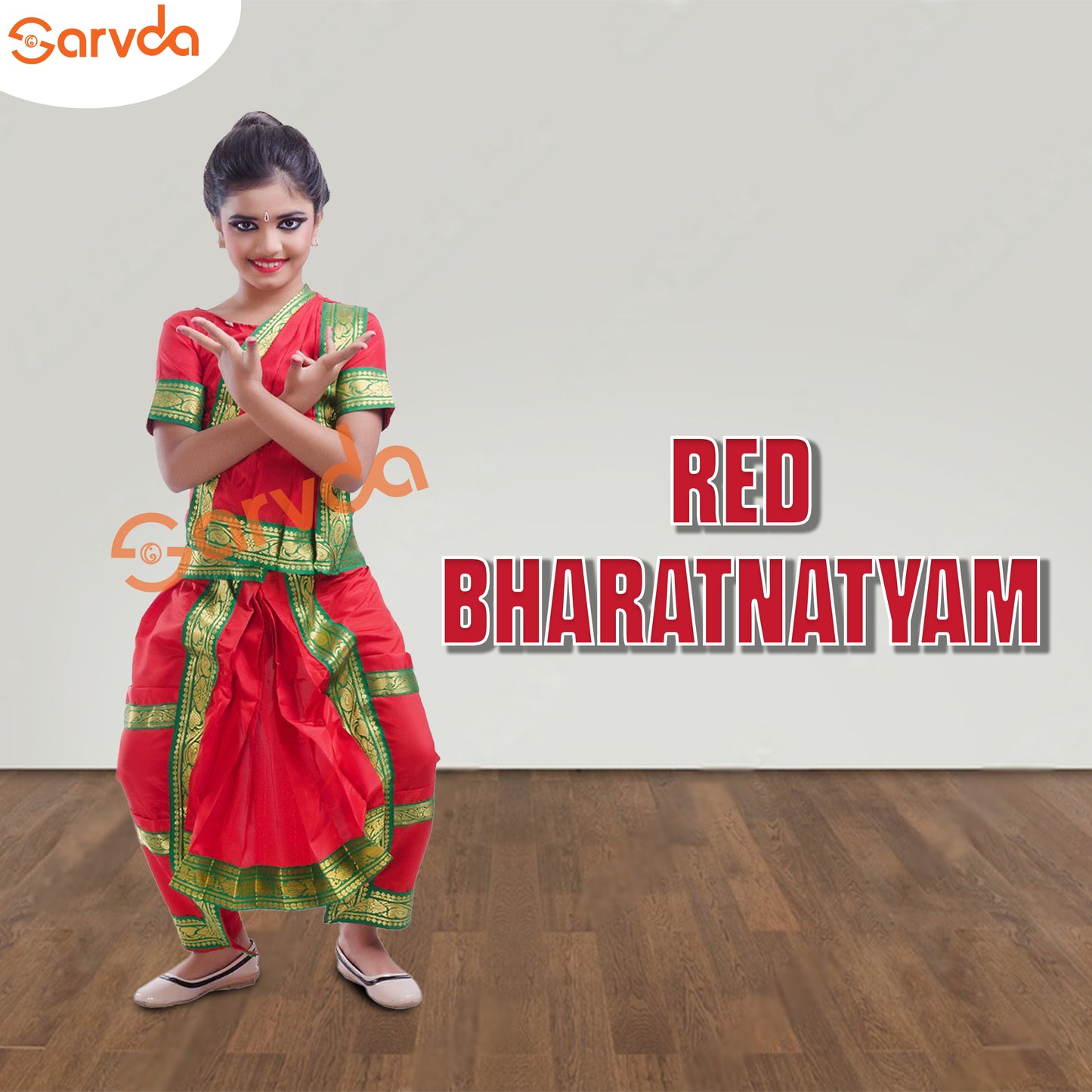 Bharatnatyam Dance Costume- Red