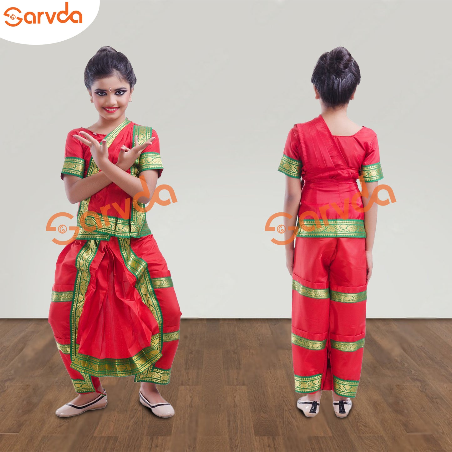 Bharatnatyam Dance Costume- Red