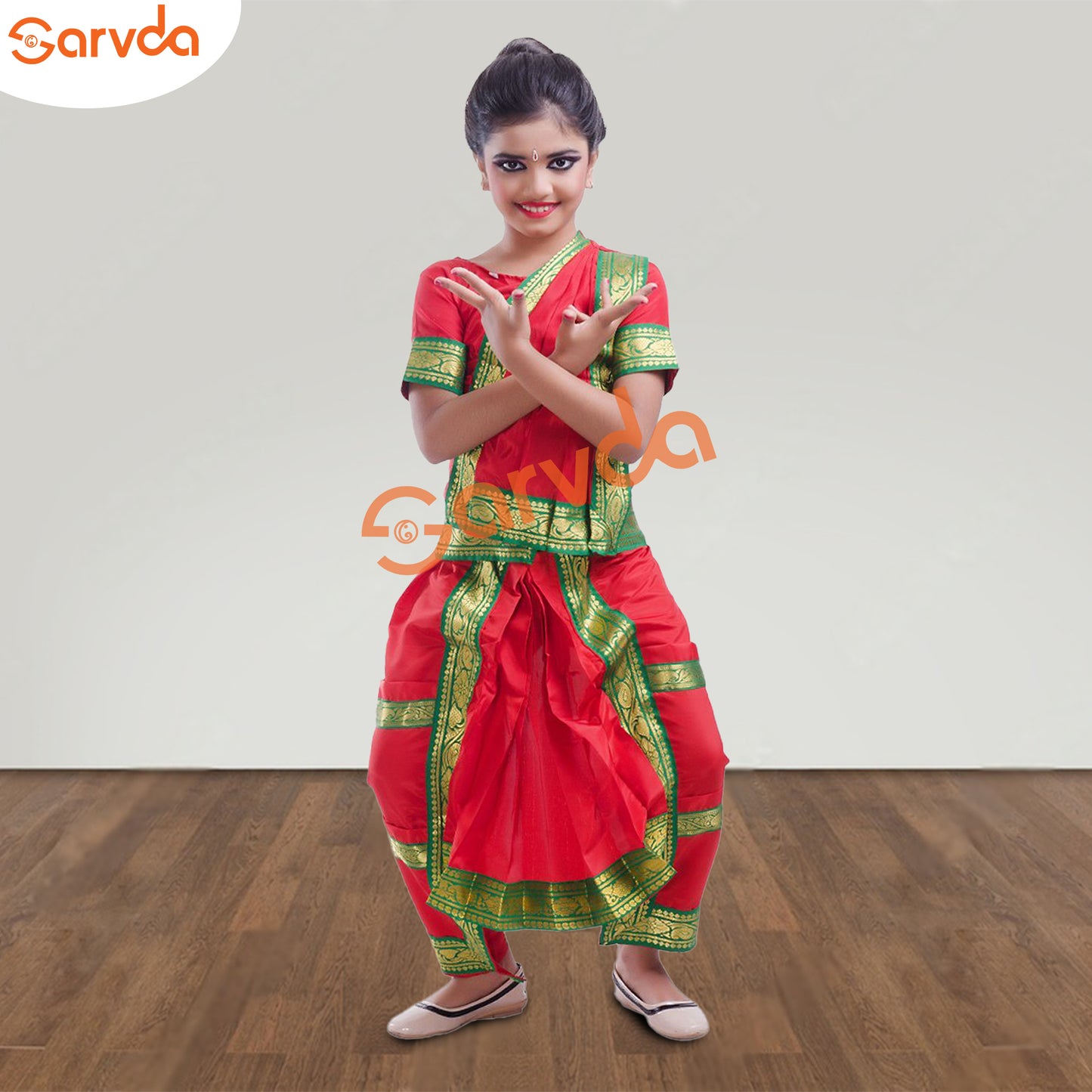 Bharatnatyam Dance Costume- Red