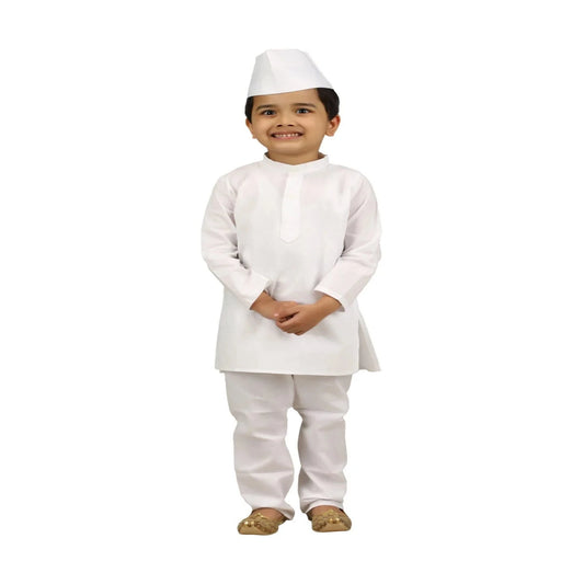 White Kurta Pajama - Chairman /Silk Fabric