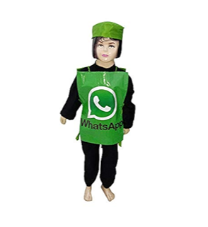 Whatsapp Costume Cutout - Free size for kids