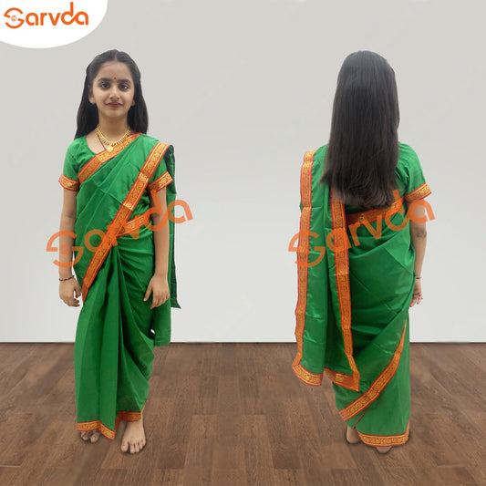 Green Teacher saree