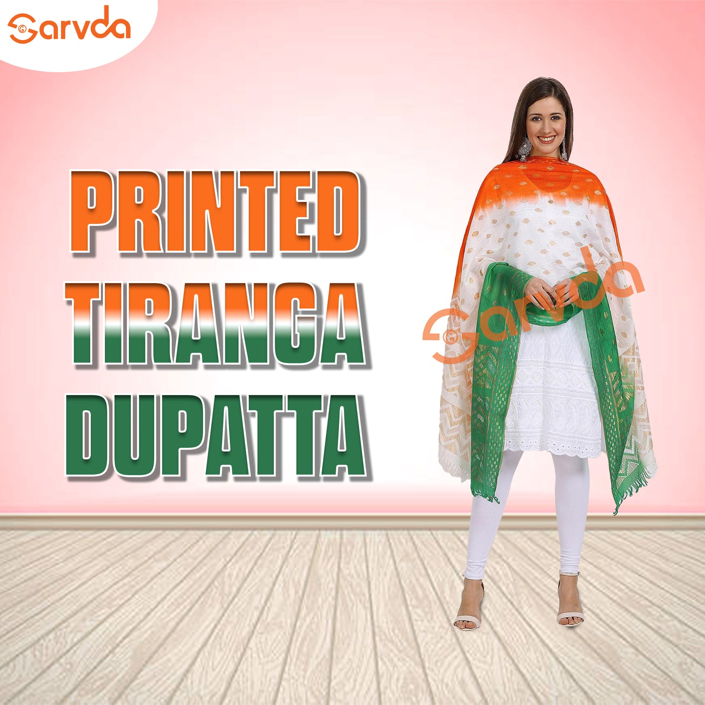 Printed Tiranga Dupatta