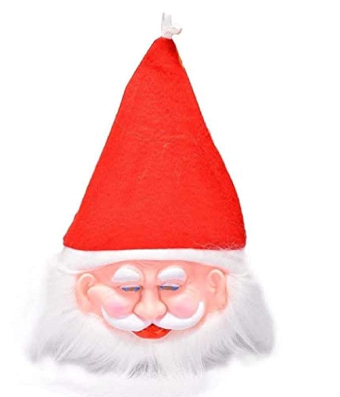 Santa Mask with Cap 3 no.- (Pack of 6)