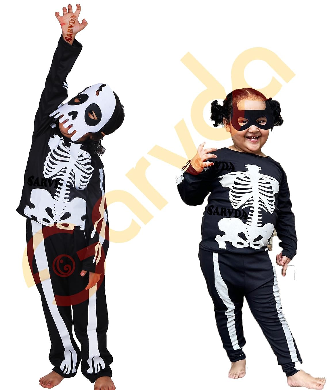 Skelton Dress Costume - 2 pcs Set