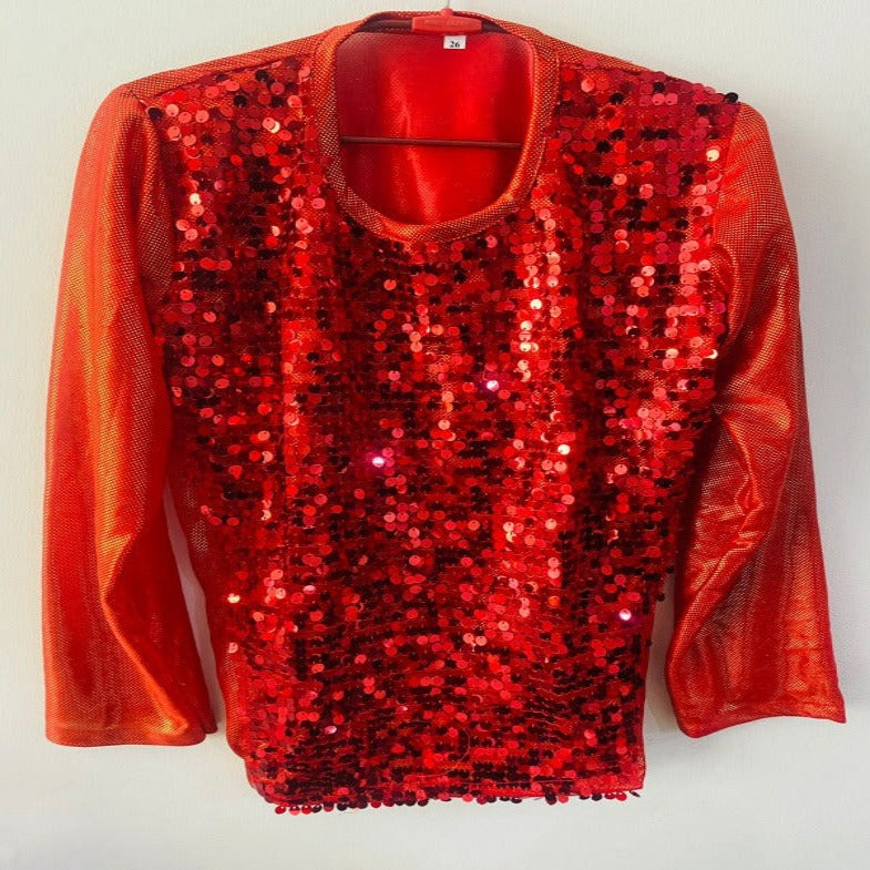 T-Shirt Red Sequence Costume