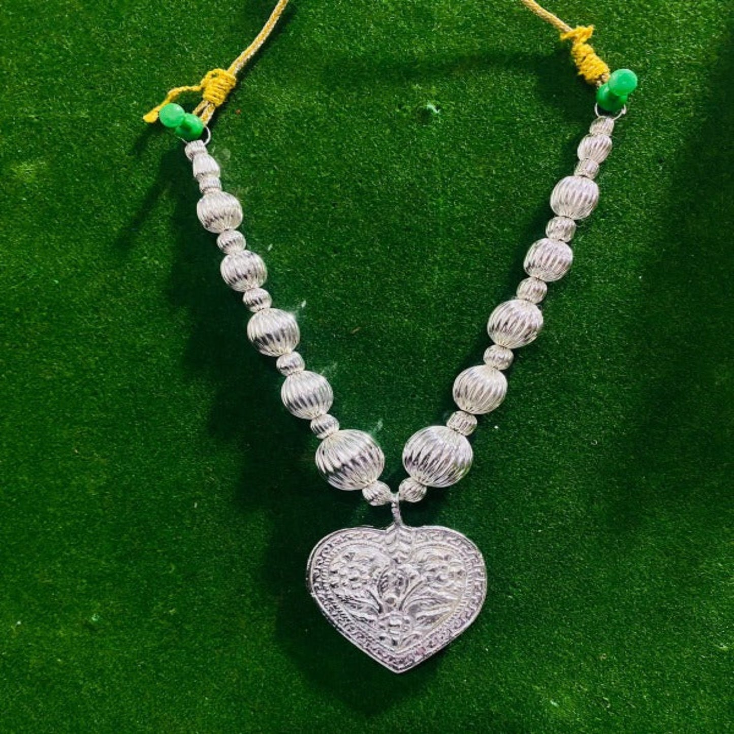 Silver Bhangra necklace