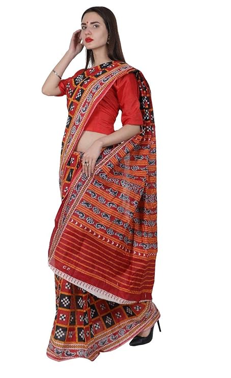 Sambhalpuri Saree for Adult  5 mtr  - cotton