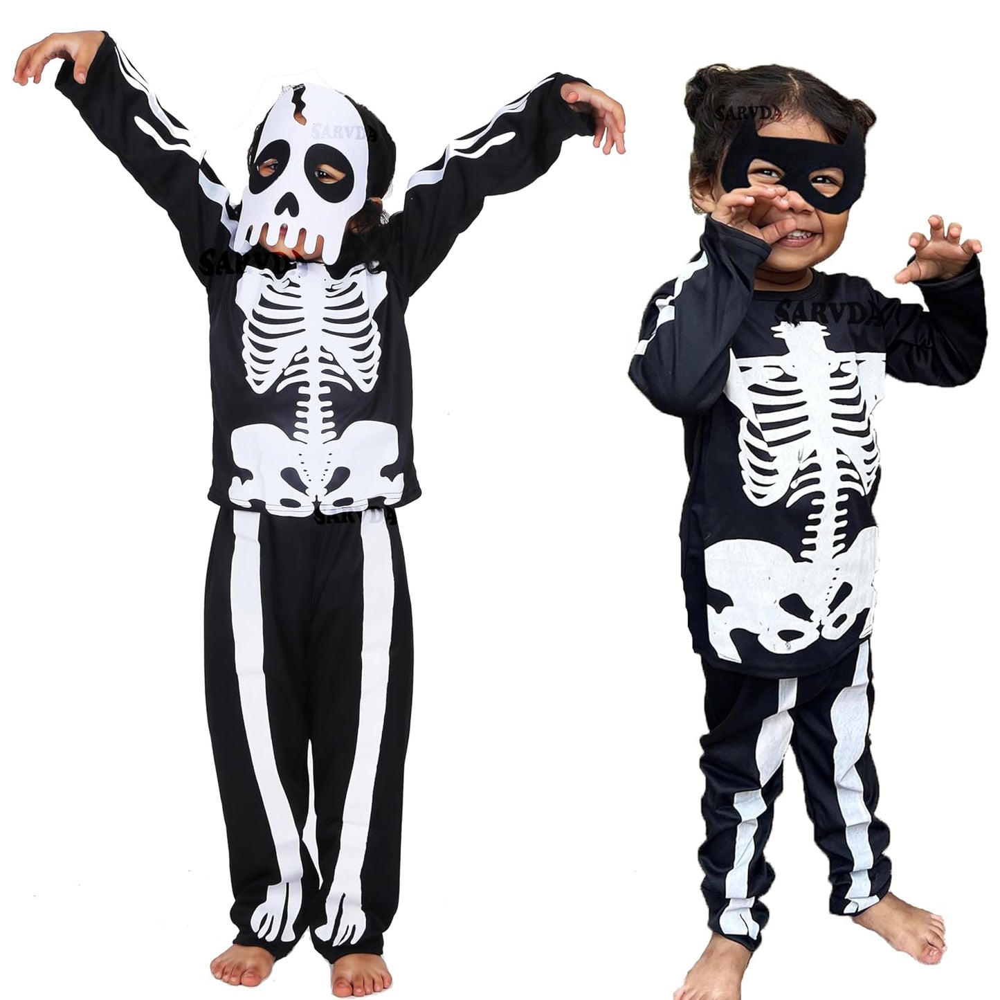 Skelton Dress Costume - 2 pcs Set