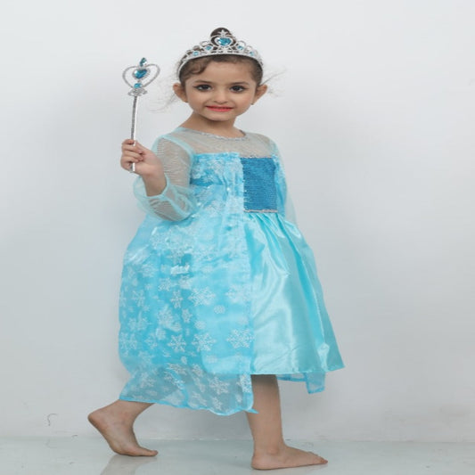 Blue Birthday Gown Dress without Accessories