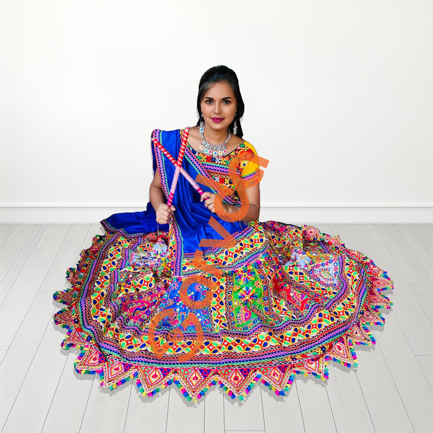 Gujarati style Garba Collection Lehenga Choli - Aldult Size