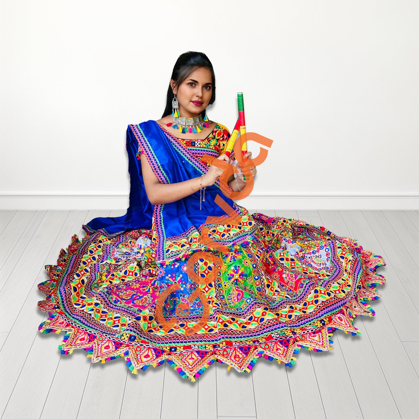 Gujarati style Garba Collection Lehenga Choli - Aldult Size