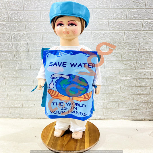 Save Water Costume Cutout for kids-Free Size