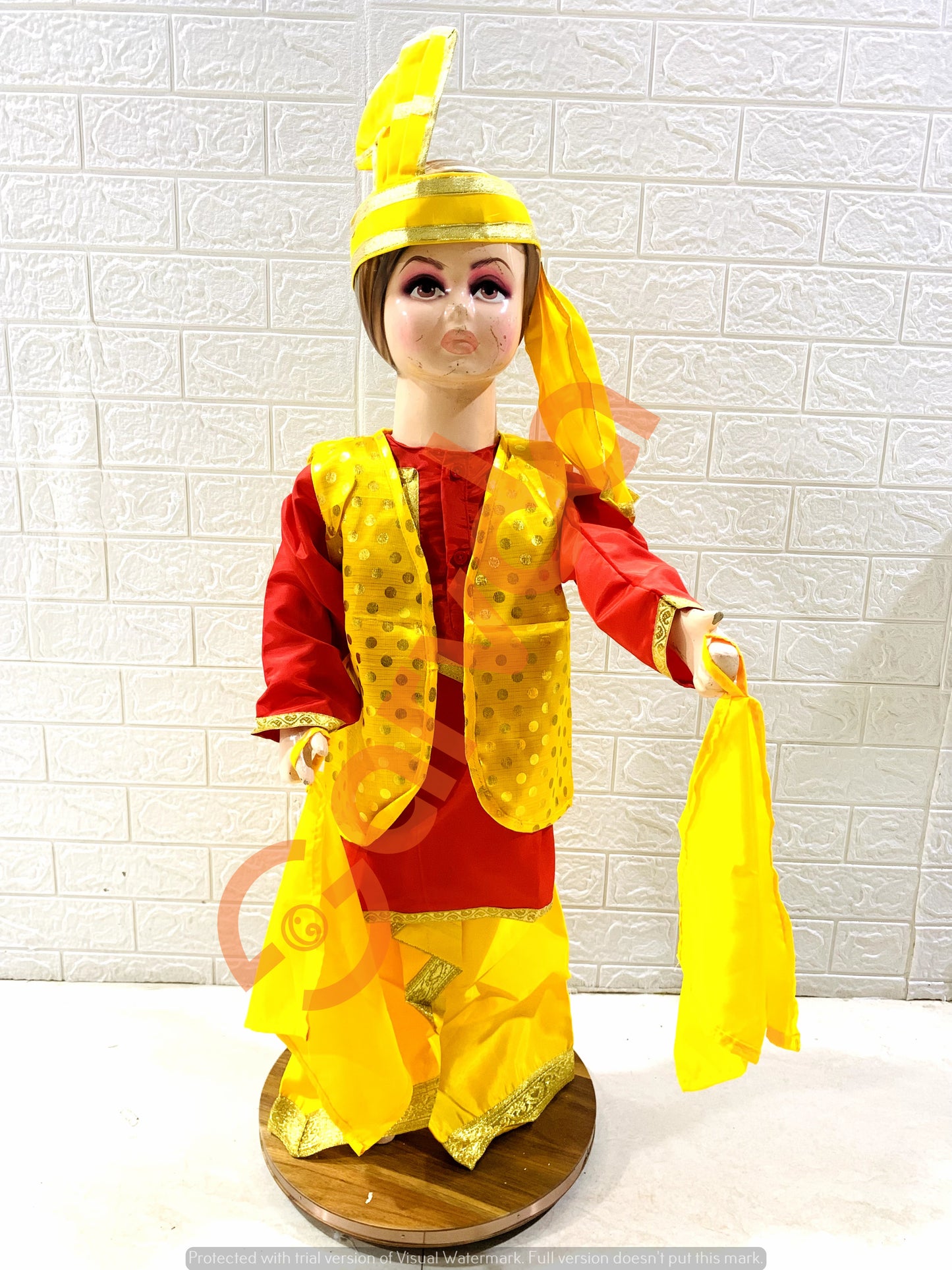 Bhangra / Punjabi Boy Costume with Big Turban / Turra