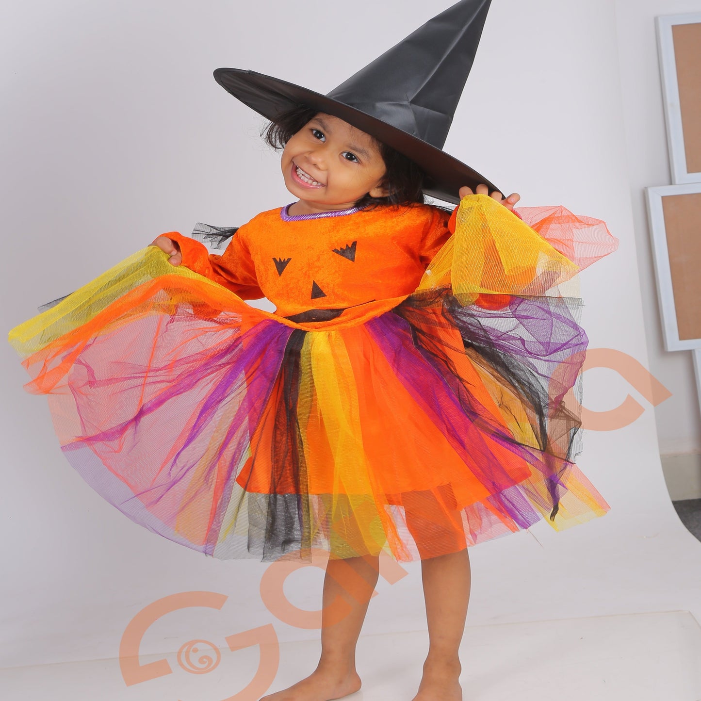 Halloween Pumpkin Frock Costume