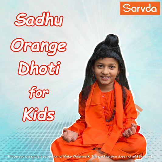 Sadhu Costume- Orange Kurta Dhoti