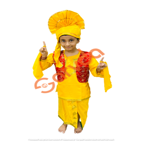 Bhangra / Punjabi Boy Costume with Big Turban / Turra