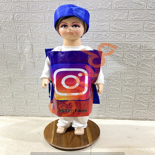 Instagram Costume Cutout  for kids -Free Size