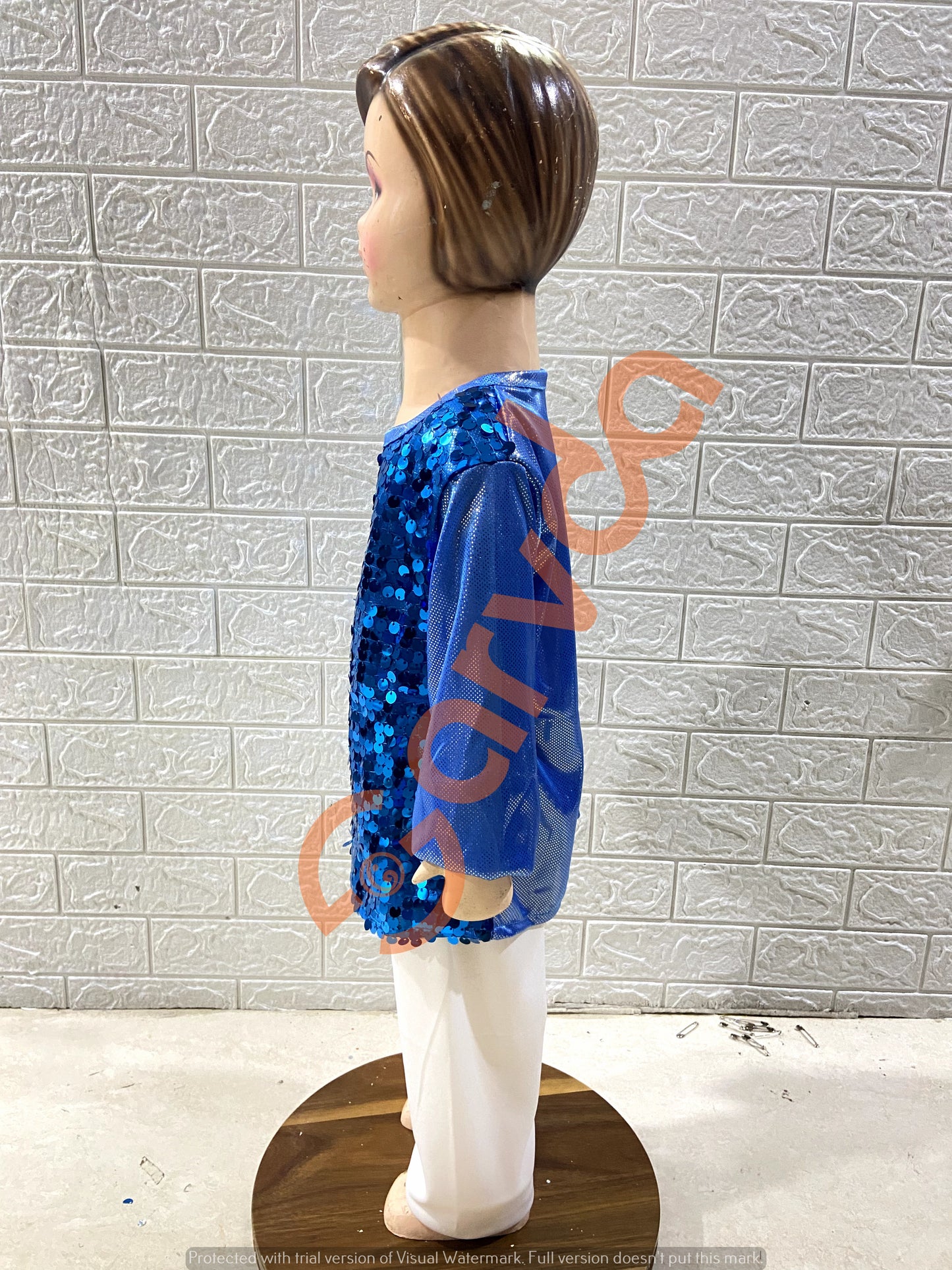 Blue Sequence T-shirt Costume