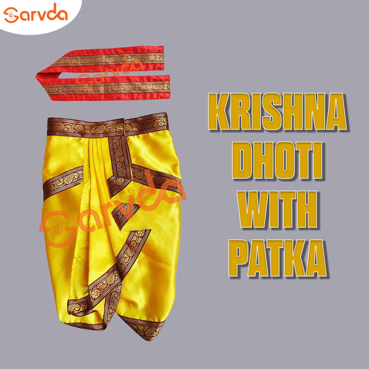 Premium Krishna Dress- Dhoti And Patka