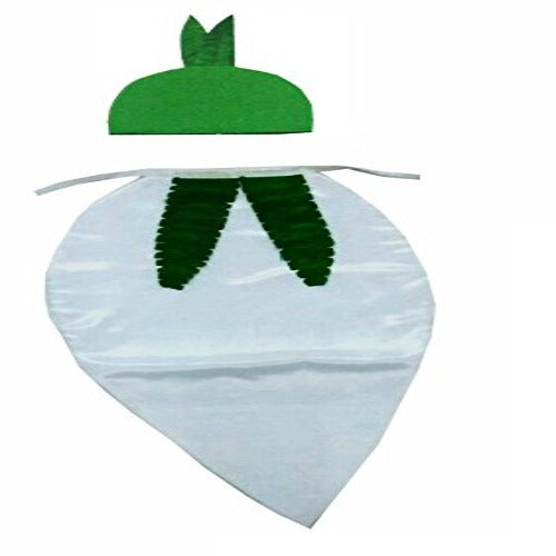 Radish Vegetable Costume Cutout and Cap