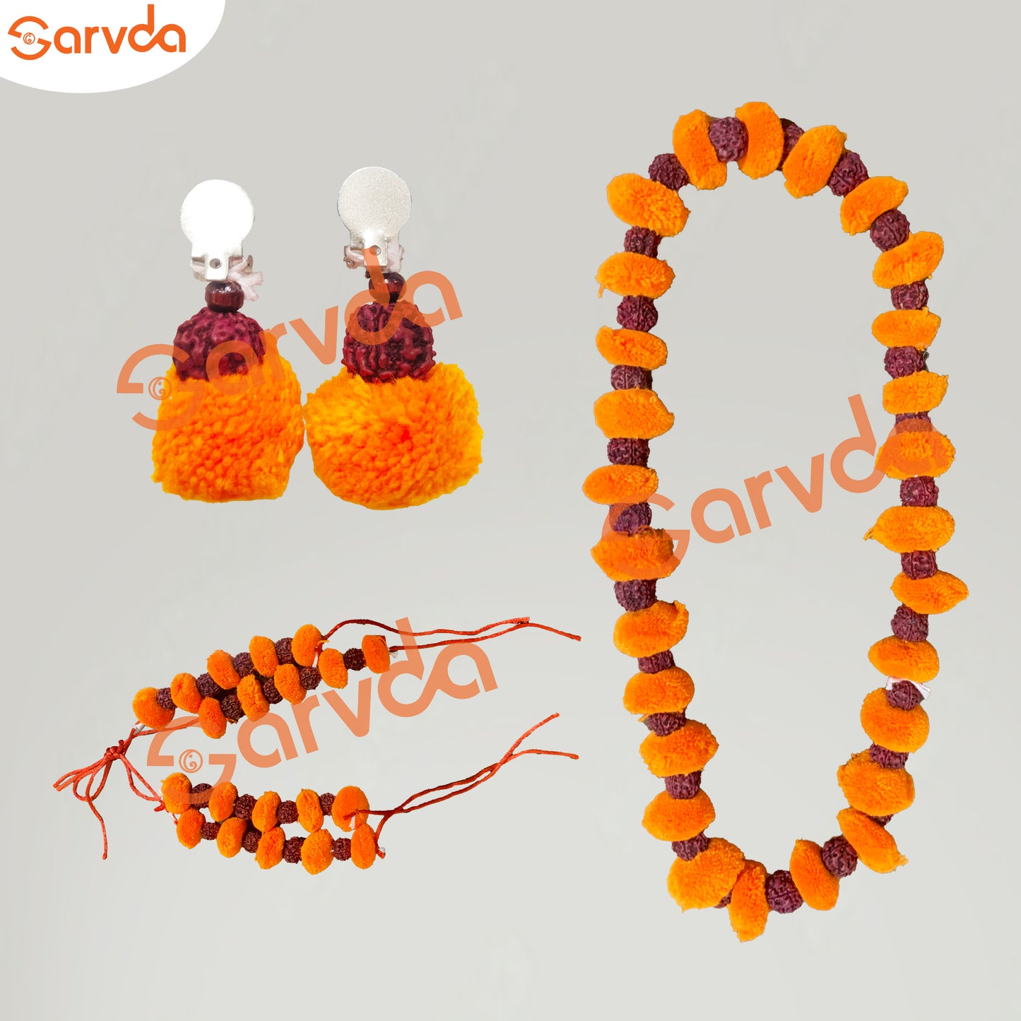 Rudraksha/ Vanvasi  Mala Set - Pack of 4 pcs