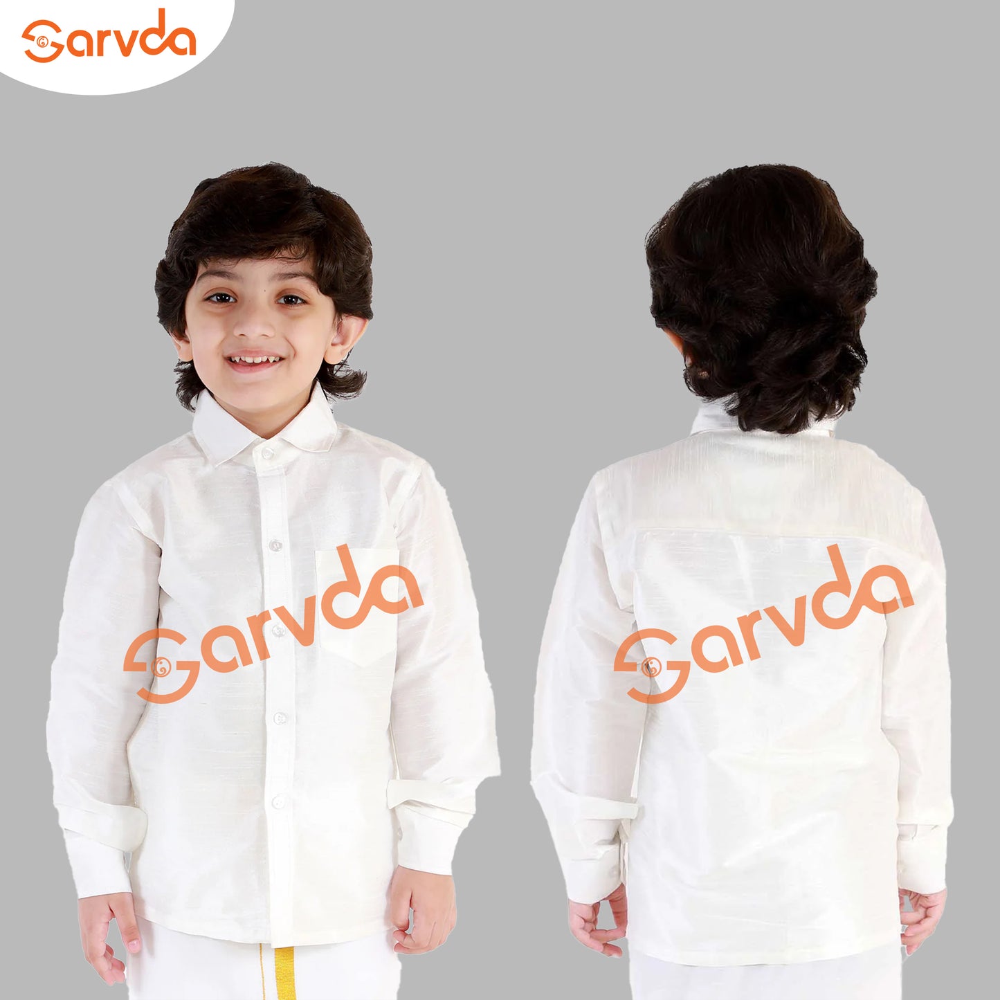 South Indian Boy Dress (Golden) Costume