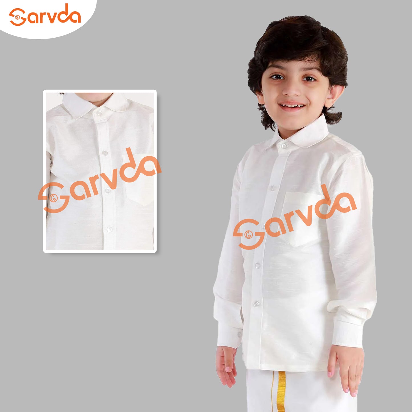 South Indian Boy Dress (Golden) Costume