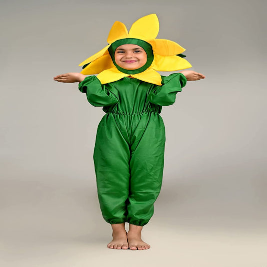 Yellow - Single Layer flower  Costume Cutout Without Jumpsuit