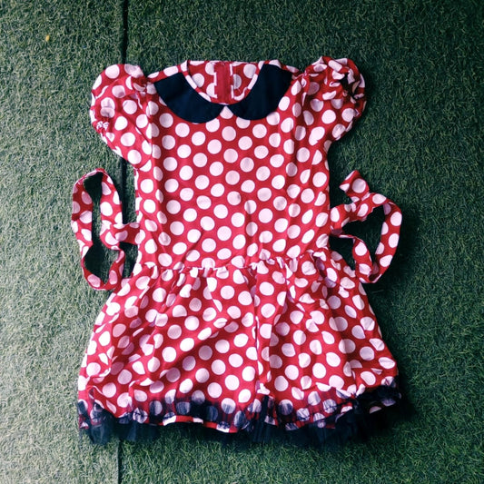 Polka Dot Frock For Girls