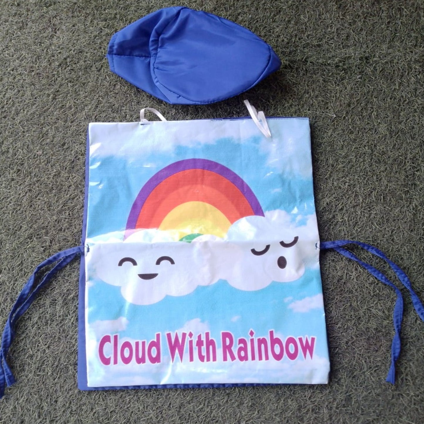 Cloud with Rainbow Costume Cutout Free size for kids