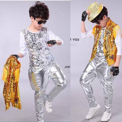 Yellow Jacket, Silver T shirt and pant western Set