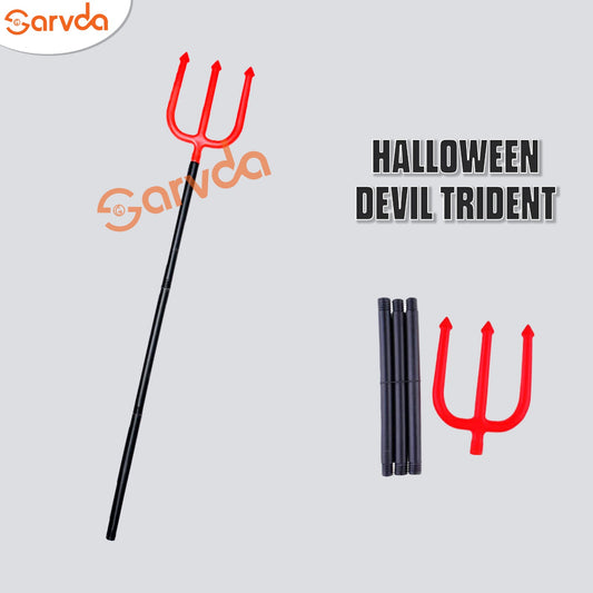 Halloween devil red trident - 40 inch