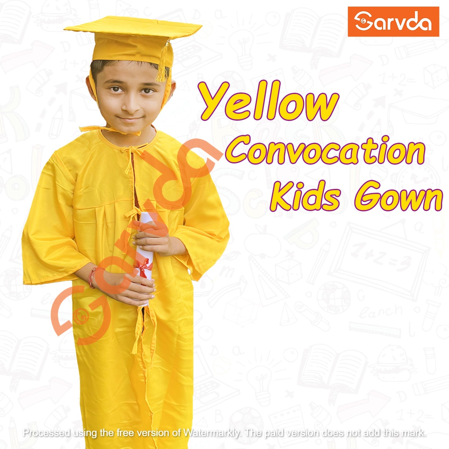 Convocation Degree Gown- Yellow