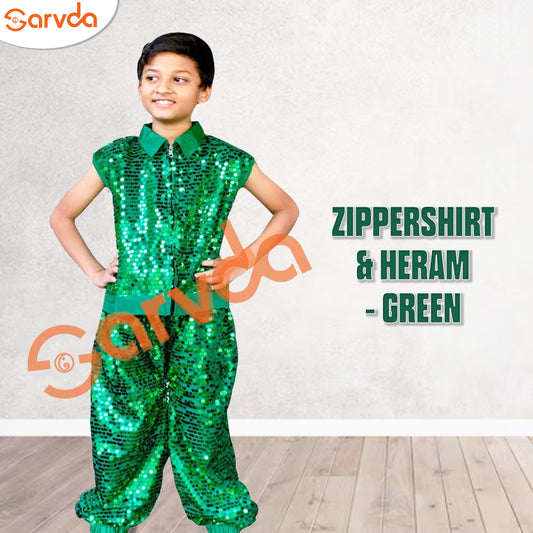 Zippershirt and Heram - Green