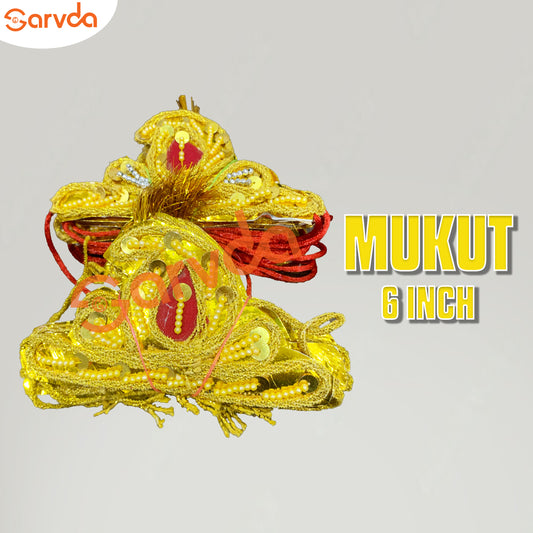 Mukut 6 inch size - Pack of 12 pcs (dozen)