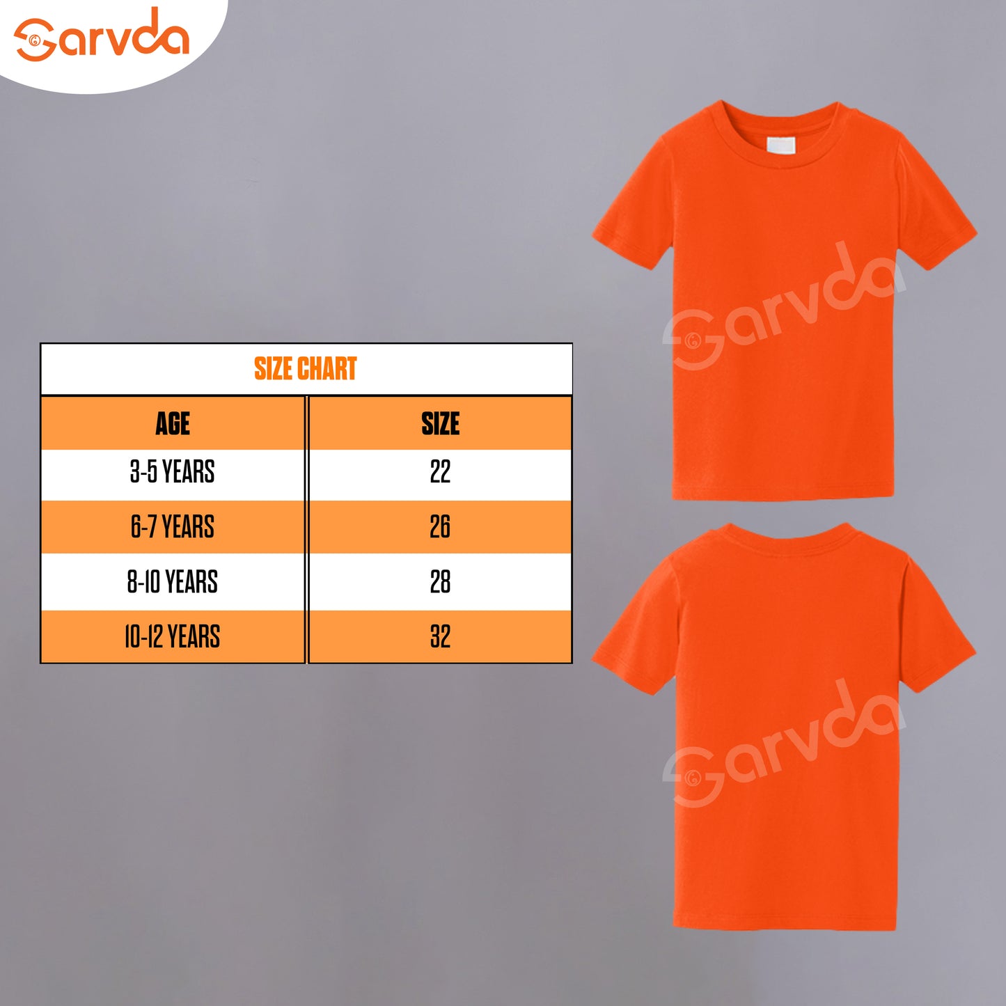 Plain Orange T-shirt - Premium quality fabric